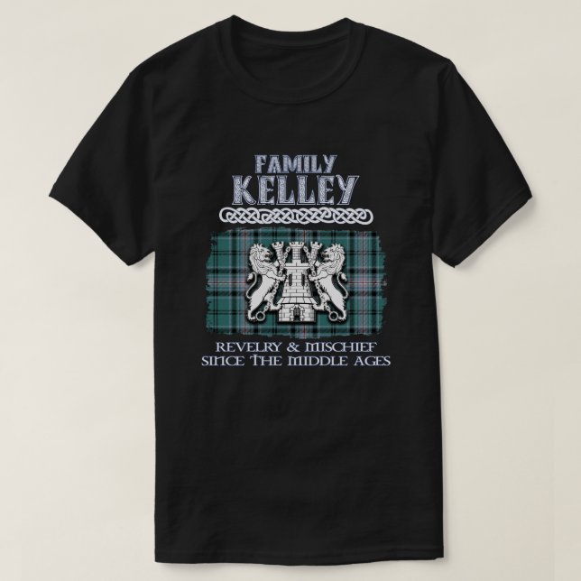 Camiseta Familiar Kelley cress clãs escoceses surnam escoce (Frente do Design)