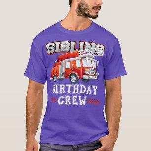 Camiseta Famílias de Bombeiros de Bombeiros de Aniversário 