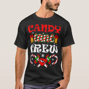 Camiseta Famílias De Boys De Natal Raparigas De Doces Cane 