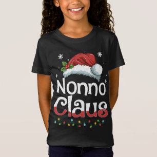 Camiseta Famílias de Natal de Nonno Claus Correspondendo Pa