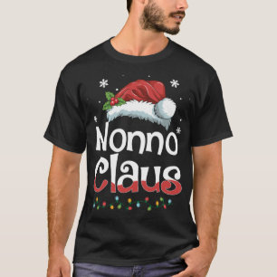 Camiseta Famílias de Natal de Nonno Claus Correspondendo Pa