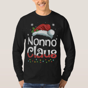 Camiseta Famílias de Natal de Nonno Claus Correspondendo Pa