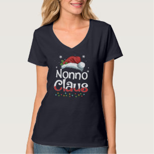 Camiseta Famílias de Natal de Nonno Claus Correspondendo Pa