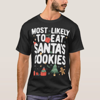 Camiseta Famílias De Natal Mais Prováveis Para Comer Papais