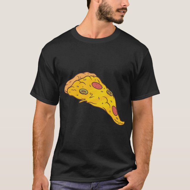 Camiseta Famílias De Pizza De Fatia De Parceiro E Filho M (Frente)