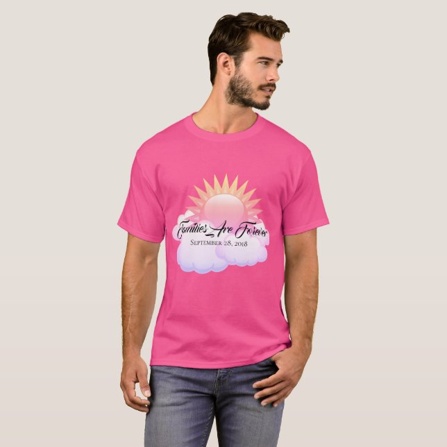 Camiseta Famílias de T-Shirt masculinas são para sempre (Frente Completa)