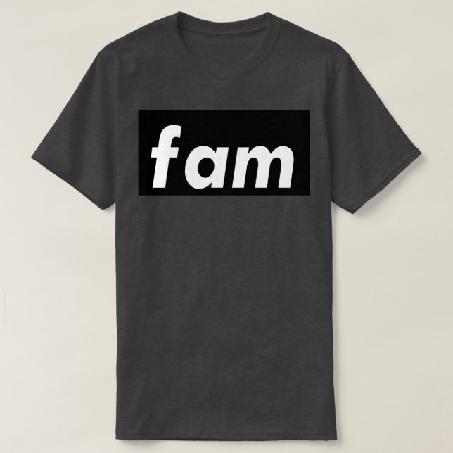 Camiseta Famílias fabulosas Palavras milenares usam (3) (Frente do Design)