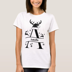 Camiseta Famílias Monogramas Personalizam Com Nome