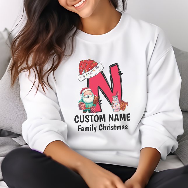 Camiseta Famílias Monogramas Personalizam Com Nome (Criador carregado)