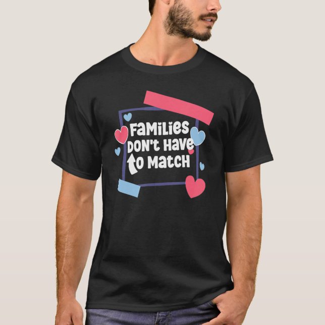 Camiseta Famílias não têm que combinar com a família Foster (Frente)