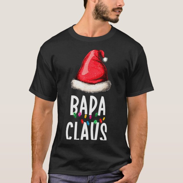 Camiseta Family Bapa Claus Christmas Santa's Pajama Matchin (Frente)