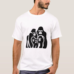Camiseta "Family Bond Gorilla T-Shirt Design"