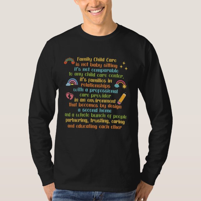 Camiseta Family Childcare Professional Care Provider Teache (Frente)