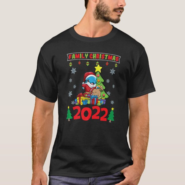 Camiseta Family Christmas 2022 Funny Matching Xmas Lover Pr (Frente)