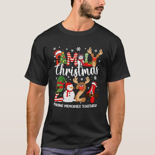 Camiseta Family Christmas 2024 Matching Outfit Santa Xmas S (Frente)