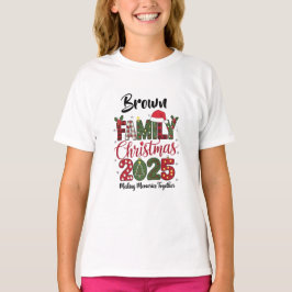 Camiseta Family Christmas 2025 customizable Matching