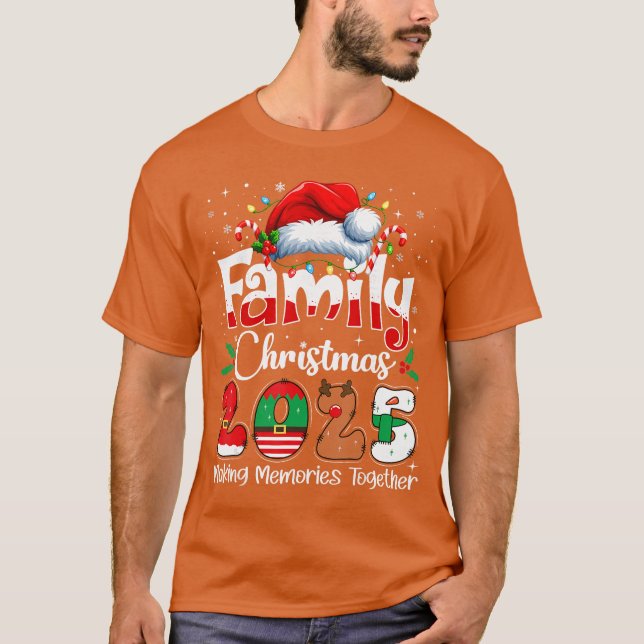 Camiseta Family Christmas 2025 Matching Outfit Xmas Squad S (Frente)