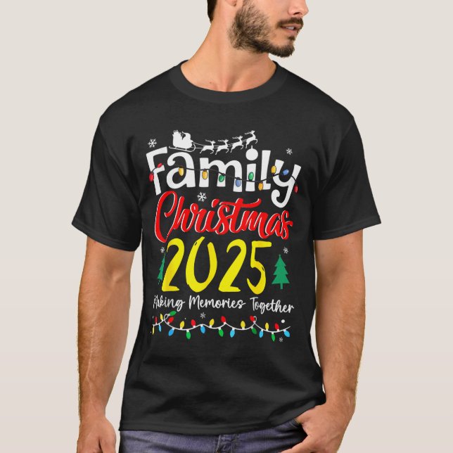 Camiseta Family Christmas 2025 Matching Outfit Xmas Squad S (Frente)