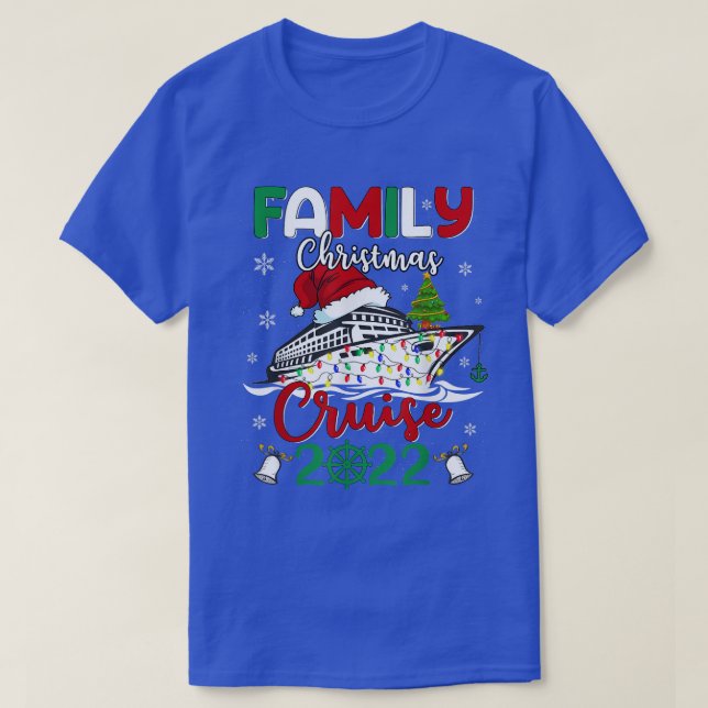 Camiseta Family Christmas Cruise 2022 Cruise Squad Xmas  (Frente do Design)