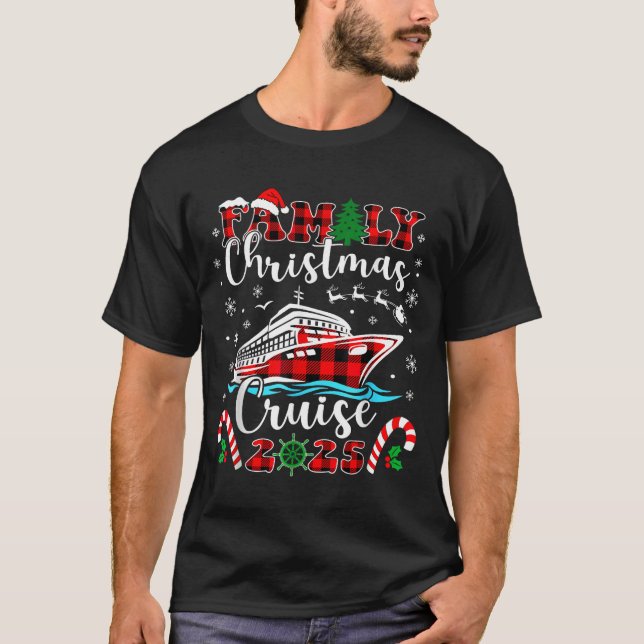 Camiseta Family Christmas Cruise 2025 Matching Family Cruis (Frente)