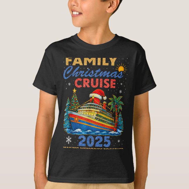 Camiseta Family Christmas Cruise 2025 Matching Family Cruis (Frente)