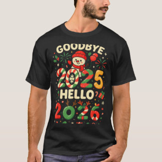Camiseta Family Christmas Shirts Matching 2025, Funny Nye H