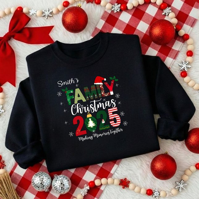 Camiseta Family Christmas T-shirt 2025 (Criador carregado)