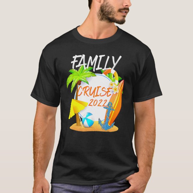 Camiseta Family Cruise 2022 Matching Ocean Anchor Beach Oce (Frente)