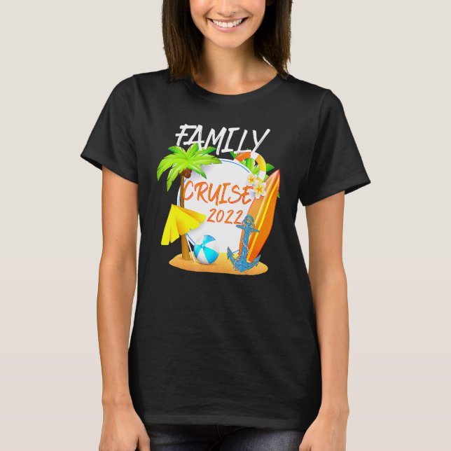 Camiseta Family Cruise 2022 Matching Ocean Anchor Beach Oce (Frente)
