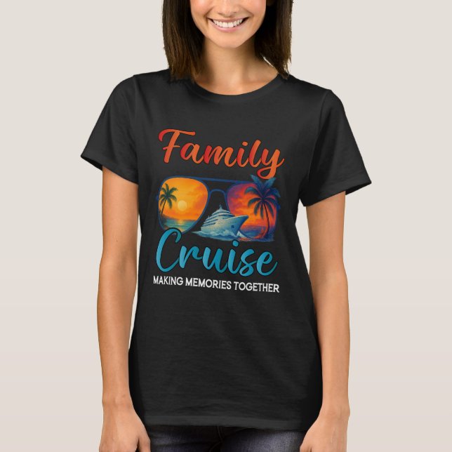 Camiseta Family Cruise 2026 Family Matching Cruise Ship Vac (Frente)
