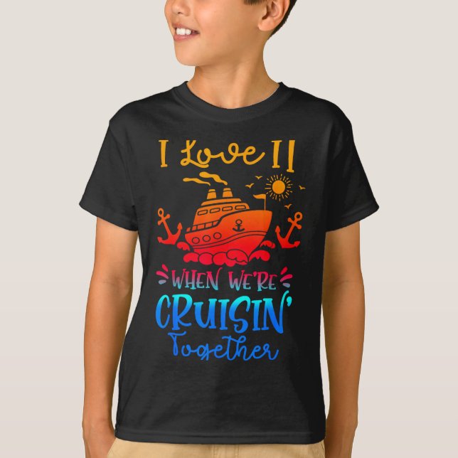 Camiseta Family Cruise 2026 I Love It When We're Cruisin' T (Frente)