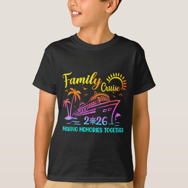 Camiseta Family Cruise 2026 Summer Vacation Matching Family (Frente)