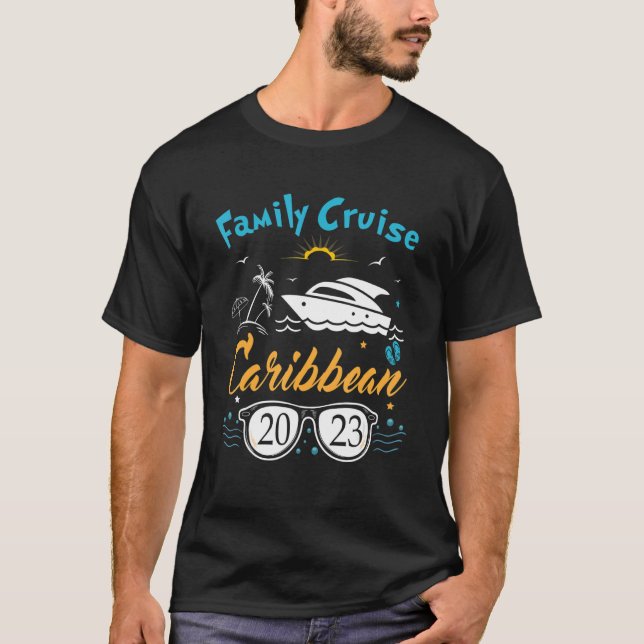 Camiseta Family Cruise Caribbean 2023 Caribbean Vacay Cruis (Frente)