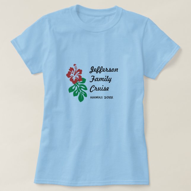 Camiseta Family Cruise Hawaii (Frente do Design)