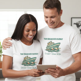Camiseta Family Cruise Retro Vacation Tee