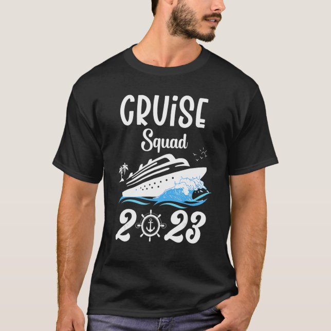 Camiseta Family Cruise Squad 2023 Family Matching Group Squ (Frente)