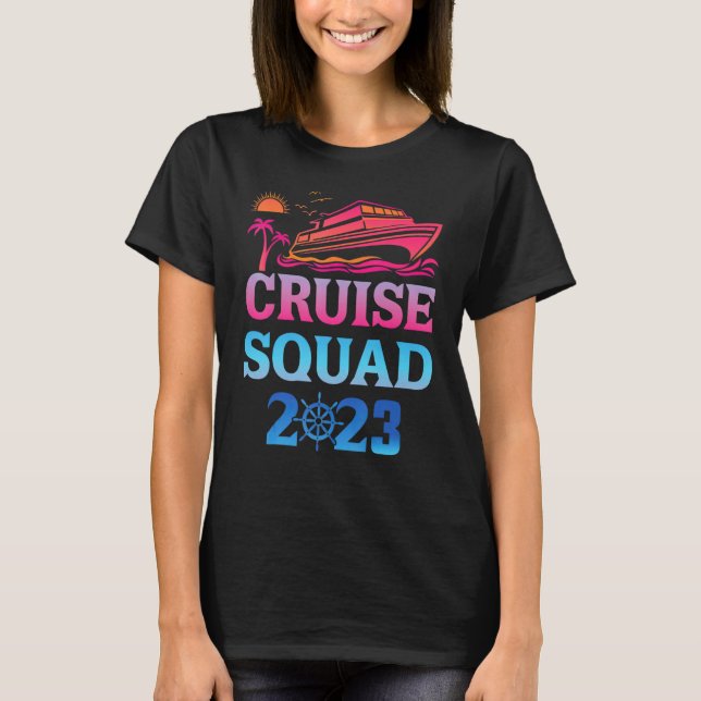 Camiseta Family Cruise Squad 2023 Family Matching Group Squ (Frente)