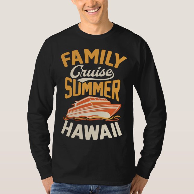 Camiseta Family Cruise Summer Hawaii Matching Tropical Crui (Frente)