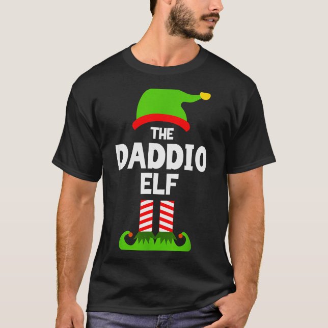 Camiseta Family Daddio Elf Christmas Matching Pajama Funny  (Frente)