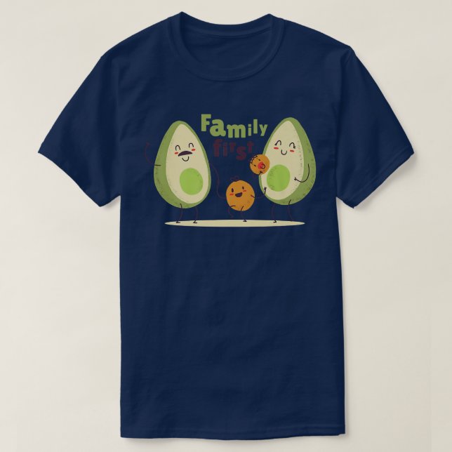 Camiseta Family first Avocado (Frente do Design)