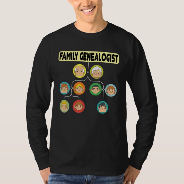 Camiseta Family Genealogist I Know Which Branch The Nuts Ca (Frente)