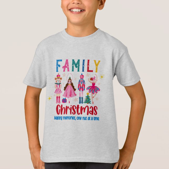 Camiseta Family Group Funny Christmas , Nutcracker Ballet (Frente)