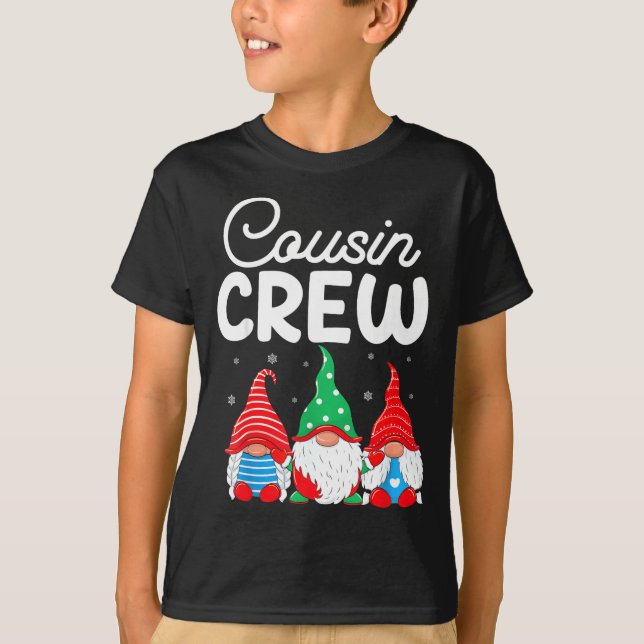 Camiseta Family Matching Christmas Cousin Crew Cute Christm (Frente)