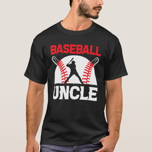 Camiseta Family Matching   Quote Baseball Uncle (Frente)