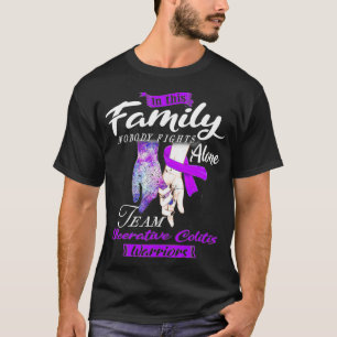 Camiseta Family Nobody Fights Alone Team Ulcerative Colitis
