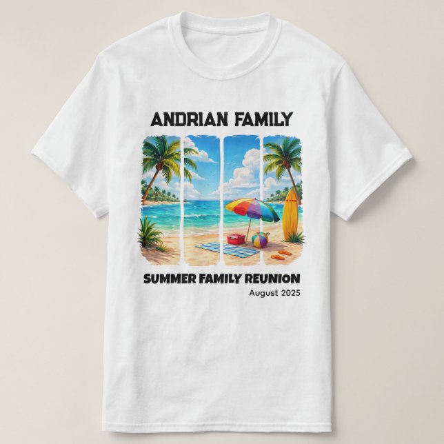 Camiseta Family Reunion Custom - Summer Family Reunion (Frente do Design)