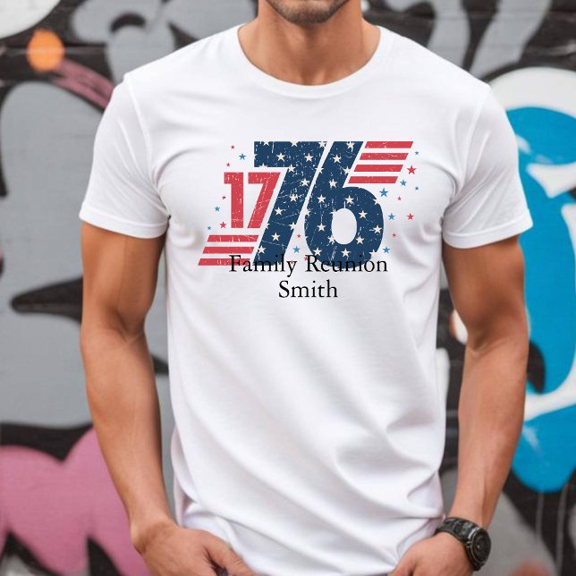 Camiseta Family Reunion Customizable Patriotic 4th of July (Customize Your Family’s 4th of July Shirts Now!)