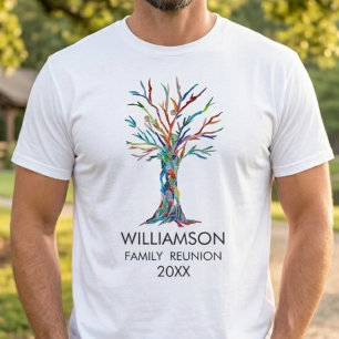Camiseta Family Reunion Rainbow Family Tree