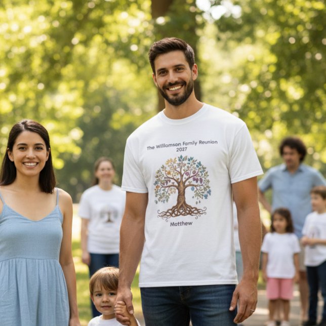 Camiseta Family Reunion – Roots & Branches (Family reunion men's tshirt)