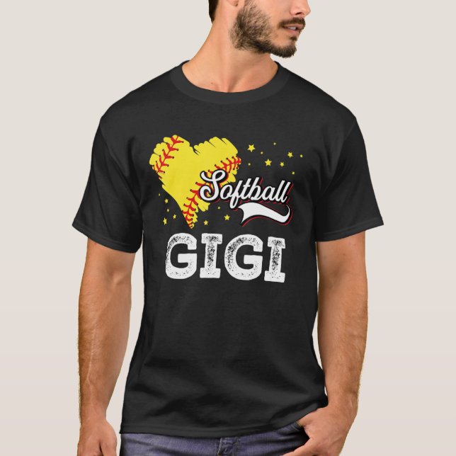 Camiseta Family Softball Palyer Gigi Softball Mother Grandm (Frente)